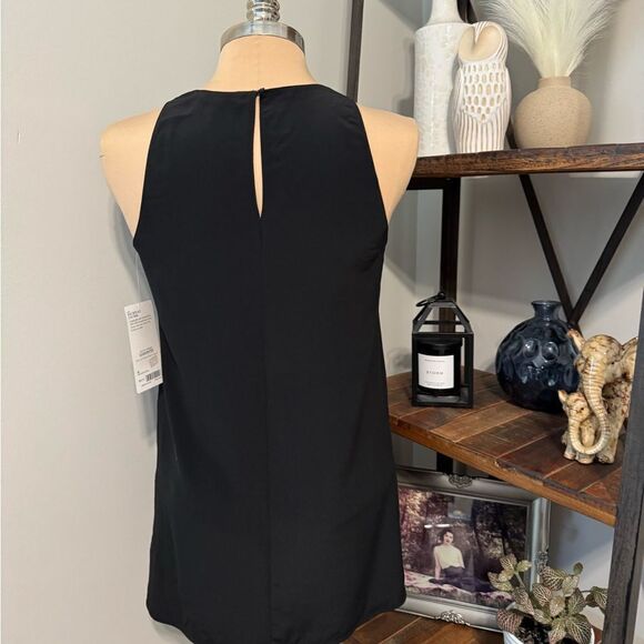 NWT Athleta Washable Silk Side Slit CYA Tank Black Women’s SIZE S - Picture 4 of 12